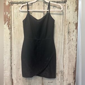 Fiesta Black shimmery Mini Dress